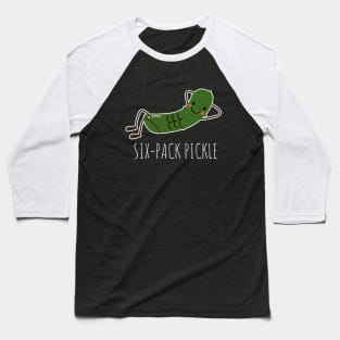 Six-Pack Pickle Funny Pickle Workout Baseball T-Shirt